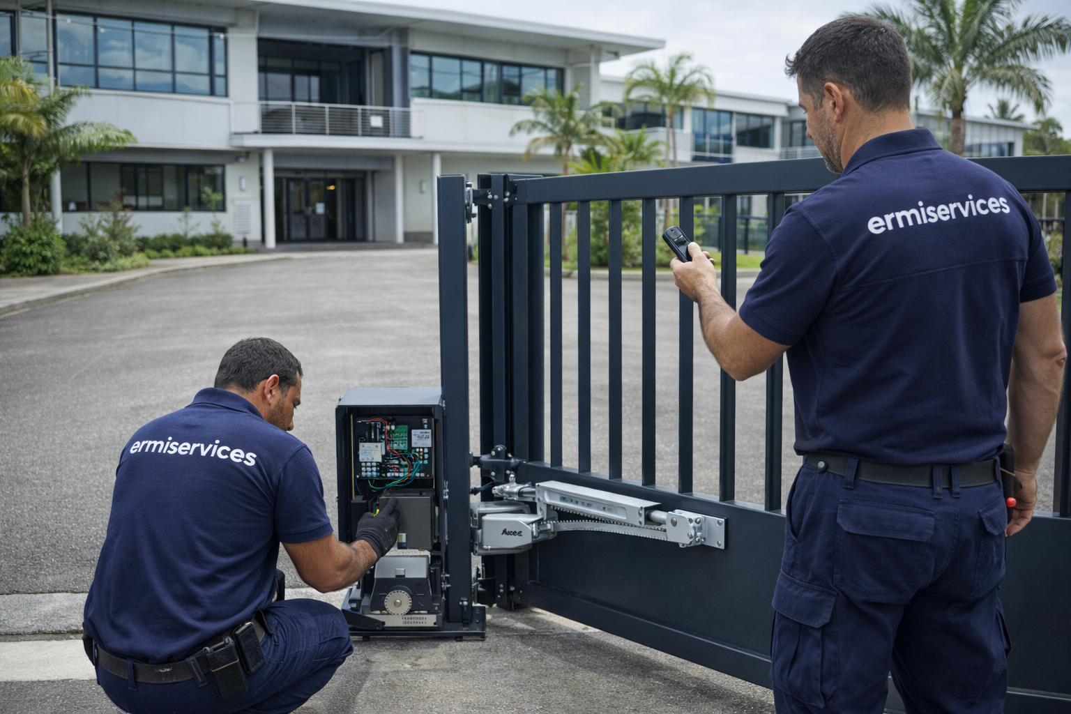  Services d'électricien pour portails modernes.
